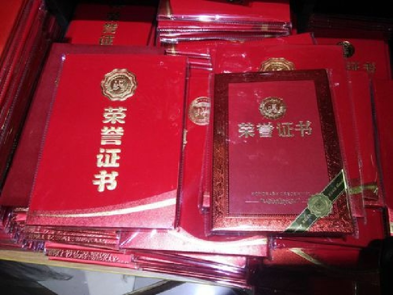 资质证件定制-红金大气喜庆风